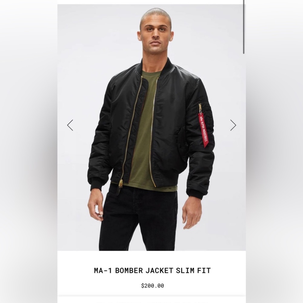 ALPHA INDUSTRIES 100% authentic bomber